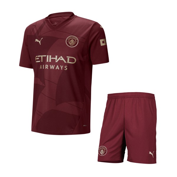 Camiseta Manchester City Replica Tercera Ropa Niño 2024/25